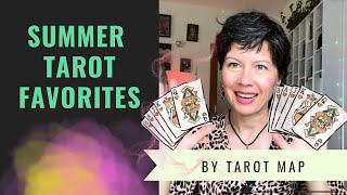 Summer tarot faves tarotmap summerfavourites tarotdecks [upl. by Nivalc]