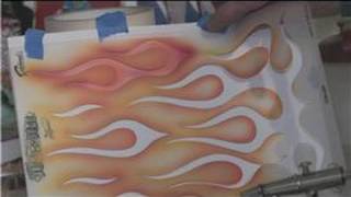 Airbrushing Techniques  How to Airbrush Flames [upl. by Seem]