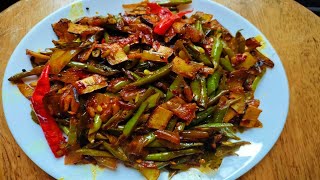 ബീന്‍സ്‌ മെഴുക്കുപുരട്ടി Beans Mezhukkupuratti Kerala Style FrenchGreen beans stir fry [upl. by Meekahs]