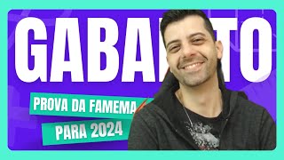 GABARITO FAMEMA 2024 ✅❌  Matemática amp Física  Prof Gabs [upl. by Chemush834]