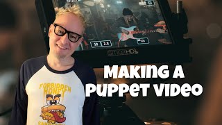 ‘Making a Puppet Video’  Behind the scenes look at making a puppet video howtopuppeteer bts [upl. by Anayik368]