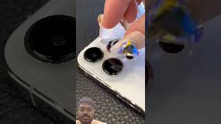 IPHONE LENS PROTECTOR 📍💯🔥 lensprotector 14promax applewatch airpods shorts ternding unboxing [upl. by Corie139]