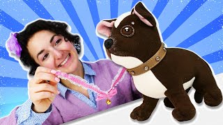 La cagnolina Cioccolata si fa bella Cerchiamo un collare per il cane  Video per bambini [upl. by Mis]