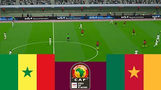 Senegal 3 vs 1 Cameroon 2024 CAF Full match  Video game simulation pes 2021 [upl. by Analra]