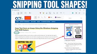 The New Windows Snipping Tools Add Shapes Markup Feature [upl. by Azpurua930]