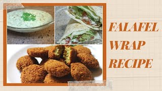 Falafel Wrap Recipe  With Tasty Dip  Five Food Makers [upl. by Gwenny]