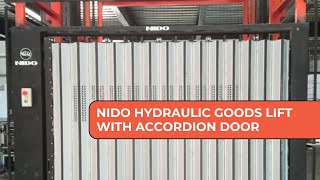 NIDO Hydraulic Goods Lift With Accordion Door [upl. by Rodoeht]