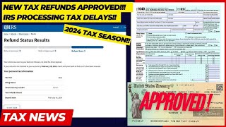 2024 IRS TAX REFUND UPDATE  Refunds Approved Processing Delays Transcript Updates IRS Notices [upl. by Emmery]