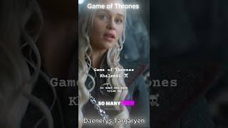 So MANY Men Have Tried to Kill Me 😈💀 Game OF Thrones 🔥Daenerys Targaryen 🔥short gameofthrones [upl. by Charlton]