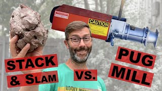 Recycling Clay Pugmill vs Stack and Slam Wedging [upl. by Otxilac]