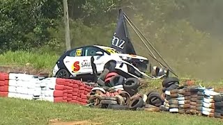 Copa Hyundai HB20 2024  Tarumã Race 2  Girotto Big Crash [upl. by Mays]