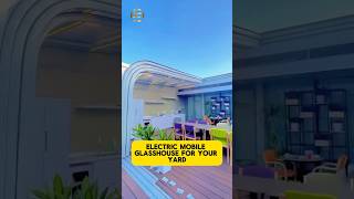 Electric mobile glasshouse for your yard sunroom glasshouse glassroom cover interiordesign [upl. by Sellers]