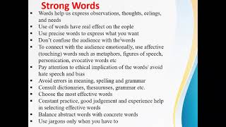 BBS 1st Year Business English Unit2 Strong Words [upl. by Witha280]