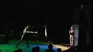 Circus DZIVA  Knife Throwing Act  Summer 2022 [upl. by Somisareg155]