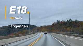 E18 Langangen Vestfold og Telemark Norge [upl. by Mirna]