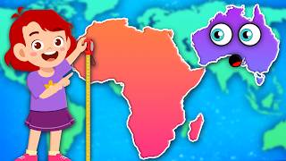 Learn About The 7 Continents amp Compare Their Size  Geography Songs For Kids  KLT Geography [upl. by Karney806]