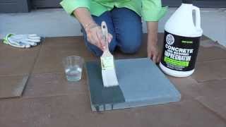 How to seal with Glaze N Seals Concrete and Masonry Impregnator [upl. by Orthman389]