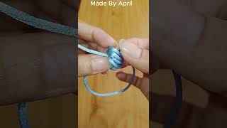 DIY Simple Sliding Knot Bracelet  How to tie a Bracelet  Barrel Knot Tutorial diy tie bracelet [upl. by Desdemona34]