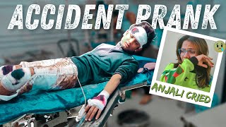 Accident Prank On Anjali 🥺  Gone successful or Not 🤔  Urvil Anjali [upl. by Andriette701]