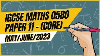 Q20Q25  IGCSE Math Paper 1 Core Walkthrough  058011  CIE  MayJune 2023 [upl. by Alleuqcaj792]