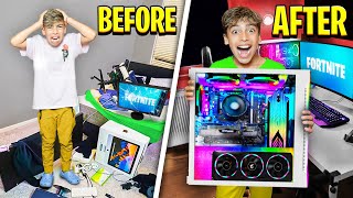 Destroying Our Sons GAMING SETUP Then Surprising him with NEW ONE [upl. by Sokul]