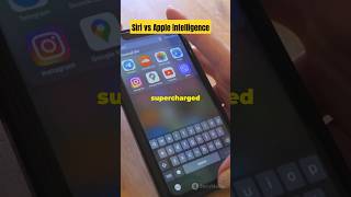 Siri vs Apple Intelligence Showdown  iOS 18 beta apple intelligence shorts apple technology [upl. by Airetnohs]