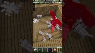 Minecraft warden vs Wolfeminecraft viralshort [upl. by Ydnar]