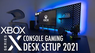 Best Xbox Series X Desk Setup amp Tech 2021 [upl. by Ahsyas812]