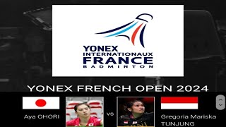 Aya OHORI Japan vs Gregoria Mariska TUNJUNG Indonesia  Women Single R16 Yonex France Open 2024 [upl. by Durno]