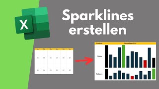 Liniendiagramm direkt in Excel Zelle einfügen  EXCEL Sparklines [upl. by Maro]