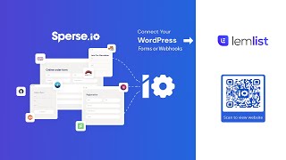 How to integrate Lemlist with WordPress forms and webhooks using Sperseio 2022 [upl. by Ahseeyt949]