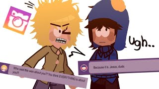 tweek and Craigs argument in coonstagram  southpark [upl. by Atteuqihc]