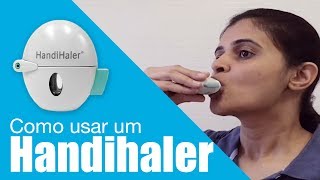 Como usar um Handihaler in Portuguese [upl. by Frymire]