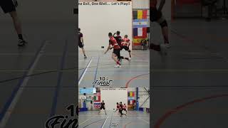 The best rally from Belgium handball wallball onewall nychandball tensfinest 10sfinest sports [upl. by Amhsirak501]