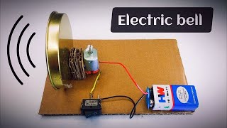 How to make Electric Bell at home  Diy electric bell [upl. by Noyad]