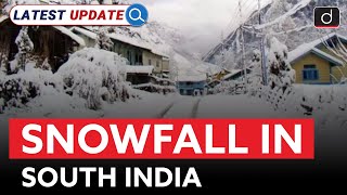 Snowfall in South India  Lambasingi  Latest Update  Drishti IAS English [upl. by Denie]