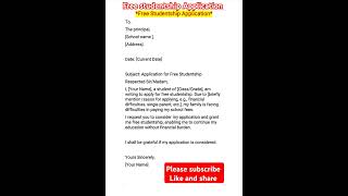 Short free studentship application [upl. by Carrick861]