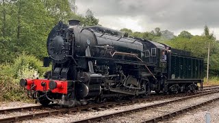 USA S160 6046 at Kingsley and Froghall station on the Churnet Valley Railway [upl. by Airbmac]