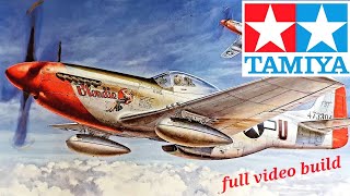 TAMIYA P51D Full video build Custom 132nd scale kit [upl. by Robinett]