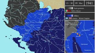 WWII  Balkans Campaign Every Day 19401941  巴爾幹戰役 [upl. by Parthinia547]