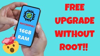 FREE 16GB RAM INCREASE ON ANY ANDROID PHONES SWAP  No ROOT a LEGIT APP TESTED [upl. by Jilly]