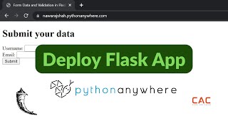 How to Deploy a Flask App Using PythonAnywhere [upl. by Annice18]