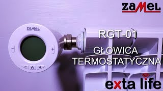 RGT01  Elektroniczna Głowica Termostatyczna  ZAMEL  EXTA LIFE [upl. by Parke]