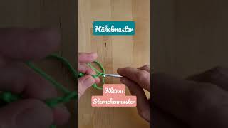 Einfaches Sternchenmuster häkeln crochet diy tutorial festemaschen [upl. by Norm]