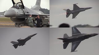 171203 新田原基地航空祭2017 曲技飛行 PACAF F16 Demo Team Demo Flight at JASDF Nyutabaru AB Air Show [upl. by Beora538]