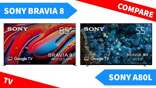 Sony Bravia 8 vs A80L  OLED TV Comparison [upl. by Joh]