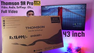 Thomson 9R Pro 43 inch 4k 😍  Model 43PATH4545BL  Rs18000  Thomson 43 inch 4k TV 43PATH4545BL [upl. by Kcim860]