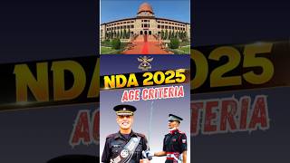 NDA 2025 Age Limitagelimit nda army shorts ytshorts ndacoaching [upl. by Waynant]