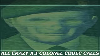 MGS2  All Crazy AI Colonel Codec Calls [upl. by Adneral]