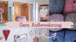 Wollstash Aufbewahrung I Garnvorrat I Strickzimmer umgestalten I Yarn Stash Organizing [upl. by Deni]